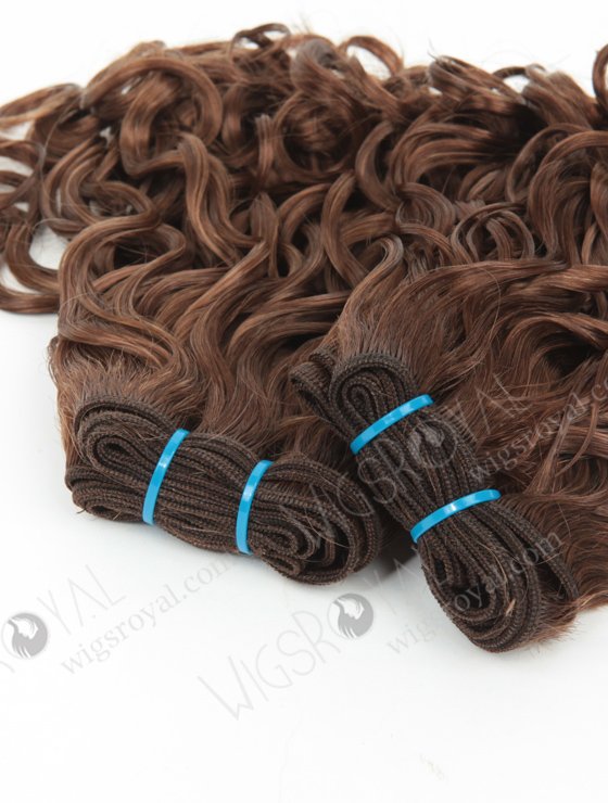 In Stock 7A Peruvian Virgin Hair 10" Double Drawn Looser Bouncy Curl 10/4# Evenly Blended Machine Weft SM-6117-12979