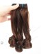 In Stock 7A Peruvian Virgin Hair 12" Double Drawn Straight With Spiral Curl Tip 6/1b# Evenly Blended Machine Weft SM-6112