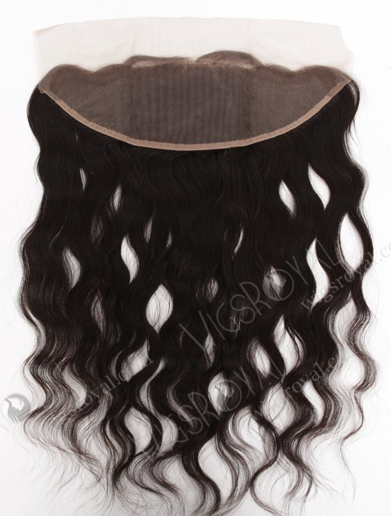 In Stock Indian Virgin Hair 18" Natural Wave Natural Color Lace Frontal SKF-073-13075