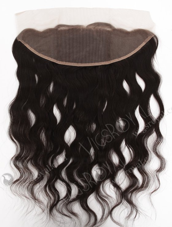 In Stock Indian Virgin Hair 18" Natural Wave Natural Color Lace Frontal SKF-073