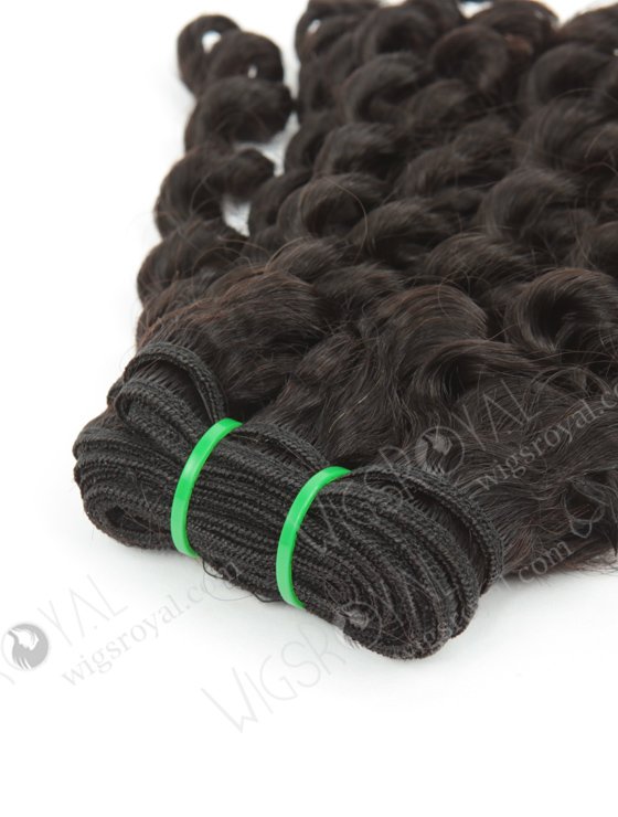 In Stock 7A Peruvian Virgin Hair 12" Double Drawn Deep Curl Natural Color Machine Weft SM-6105-12918