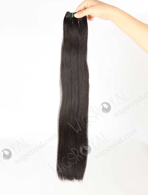In Stock 7A Peruvian Virgin Hair 22" Double Drawn Straight Color #2 Machine Weft SM-6145-13375