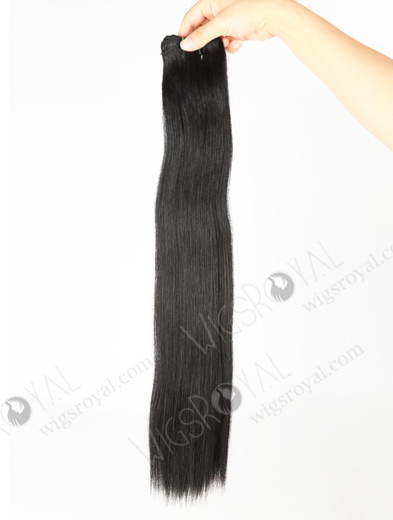 In Stock 7A Peruvian Virgin Hair 22" Double Drawn Straight Color #1B Machine Weft SM-6144-13369