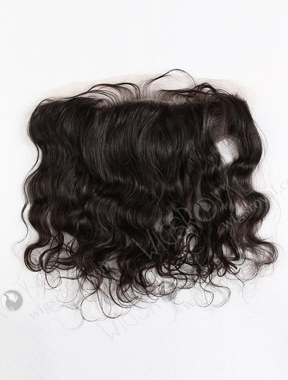 In Stock Indian Virgin Hair 14" Natural Wave Natural Color Lace Frontal SKF-049-13024