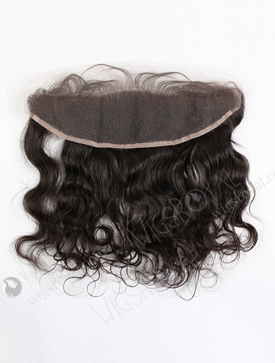 In Stock Indian Virgin Hair 14" Natural Wave Natural Color Lace Frontal SKF-049-13023