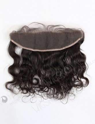 In Stock Indian Virgin Hair 14" Natural Wave Natural Color Lace Frontal SKF-049