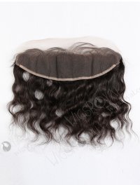 In Stock Indian Virgin Hair 12" Natural Wave Natural Color Lace Frontal SKF-048