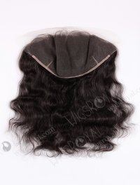 In Stock Indian Remy Hair 14" Natural Wave Natural Color Lace Frontal SKF-013