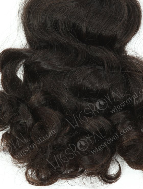 In Stock 7A Peruvian Virgin Hair 18" Double Drawn Wavy With Curl Tip Natural Color Machine Weft SM-677-13289