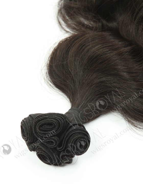 In Stock 7A Peruvian Virgin Hair 18" Double Drawn Wavy With Curl Tip Natural Color Machine Weft SM-677-13288