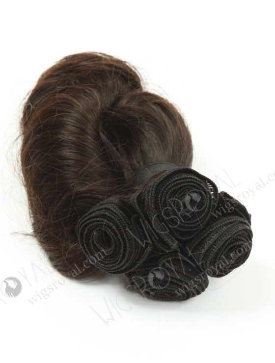 In Stock 7A Peruvian Virgin Hair 10" Double Drawn Wavy With Curl Tip Natural Color Machine Weft SM-673-13260