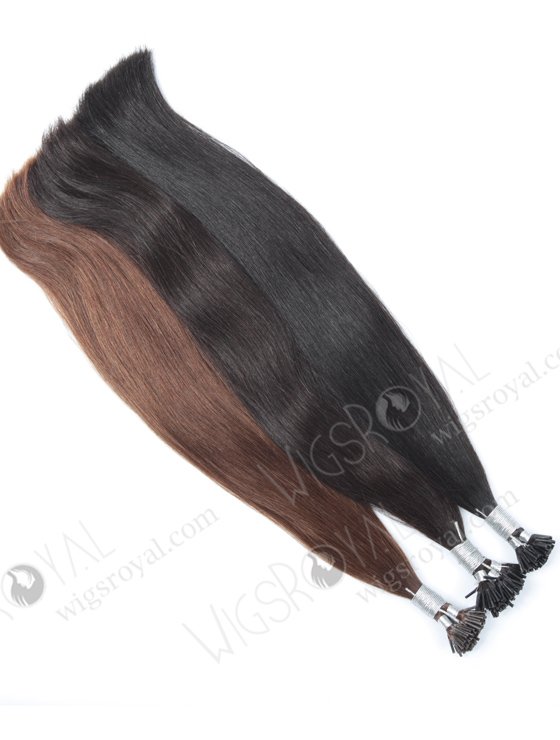 I-tip hair extension European virgin hair 20" straight #2 color WR-PH-001-13291