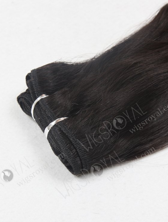 In Stock 7A Peruvian Virgin Hair 14" Double Drawn Straight with Spiral Curl Tip Natural Color Machine Weft SM-652-13116