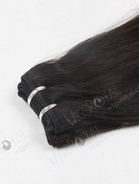 In Stock 7A Peruvian Virgin Hair 18" Double Drawn Straight with Spiral Curl Tip Natural Color Machine Weft SM-646-13140