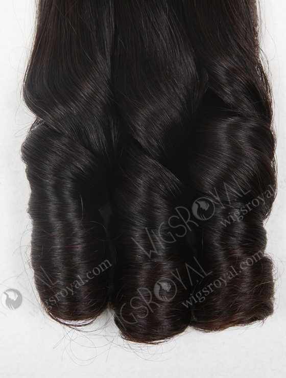 In Stock 7A Peruvian Virgin Hair 20" Double Drawn Straight with Spiral Curl Tip Natural Color Machine Weft SM-647-13146