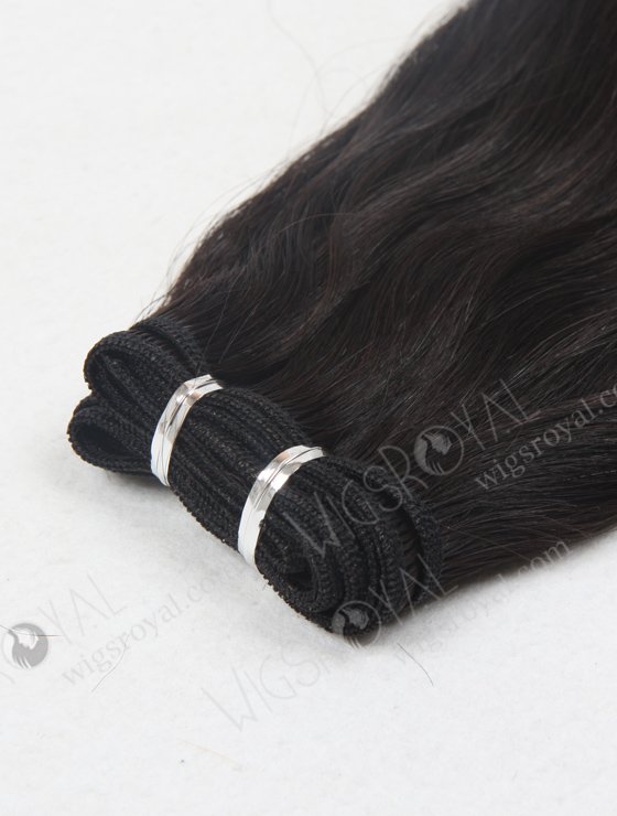 In Stock 7A Peruvian Virgin Hair 22" Double Drawn Straight with Spiral Curl Tip Natural Color Machine Weft SM-648-13158