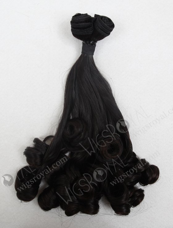 In Stock 7A Peruvian Virgin Hair 18" Double Drawn Tighter Tip Curl Natural Color Machine Weft SM-658-13215