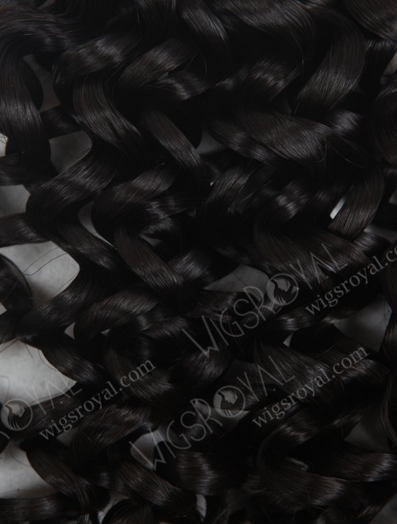 In Stock 7A Peruvian Virgin Hair 16" Double Drawn Spring Curl Natural Color Machine Weft SM-662-13247