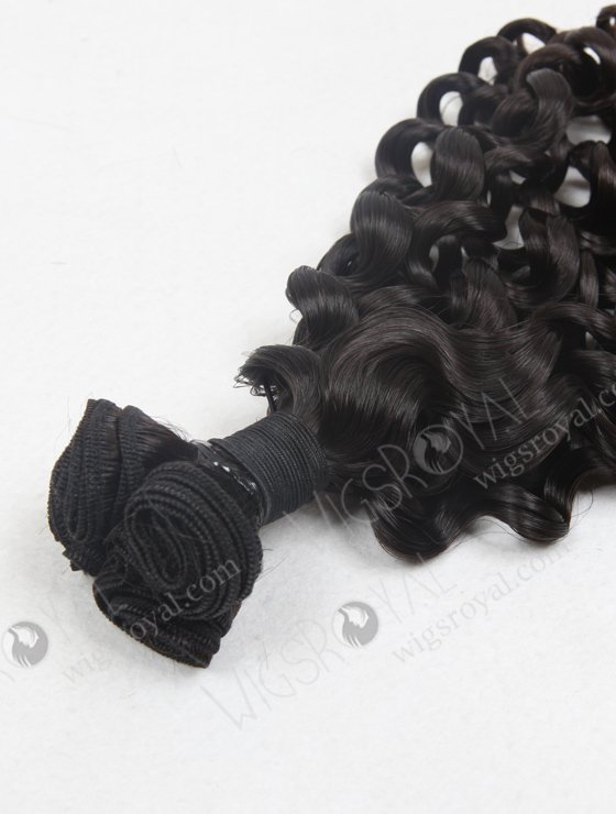 In Stock 7A Peruvian Virgin Hair 16" Double Drawn Spring Curl Natural Color Machine Weft SM-662-13246