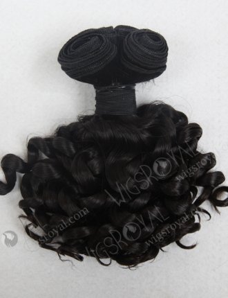 In Stock 7A Peruvian Virgin Hair 10" Double Drawn Spring Curl Natural Color Machine Weft SM-659