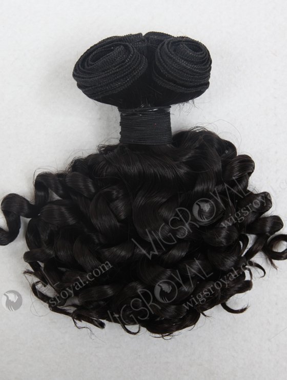 In Stock 7A Peruvian Virgin Hair 10" Double Drawn Spring Curl Natural Color Machine Weft SM-659-13231