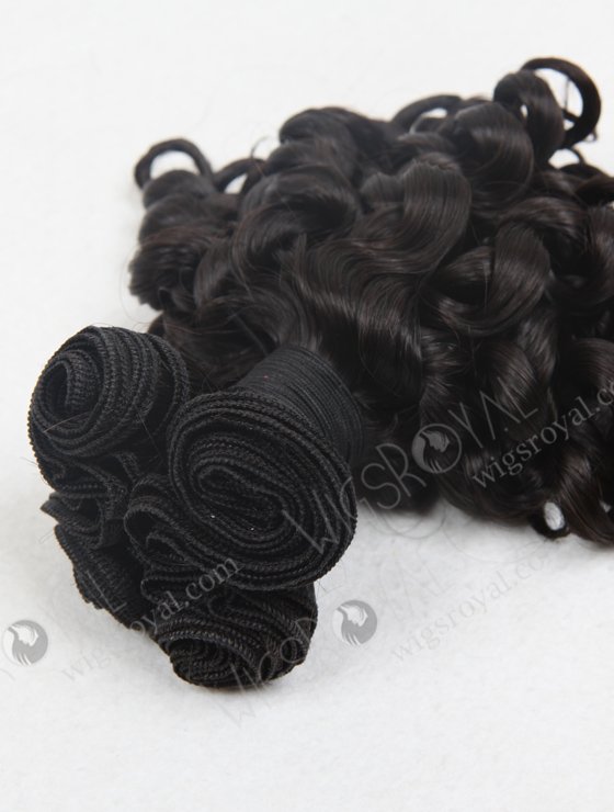 In Stock 7A Peruvian Virgin Hair 10" Double Drawn Spring Curl Natural Color Machine Weft SM-659-13230