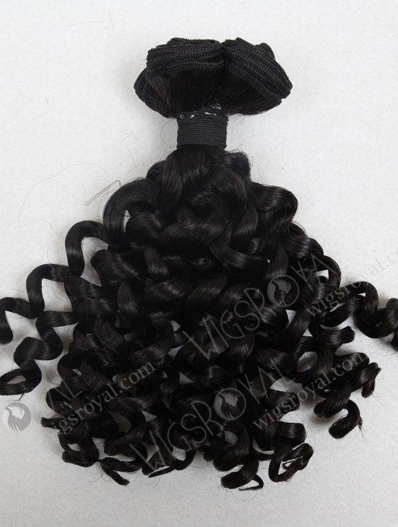In Stock 7A Peruvian Virgin Hair 14" Double Drawn Spring Curl Natural Color Machine Weft SM-661-13240