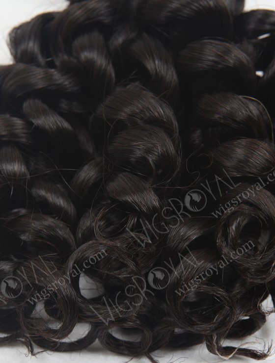 In Stock 7A Peruvian Virgin Hair 12" Double Drawn Spring Curl Natural Color Machine Weft SM-660-13237