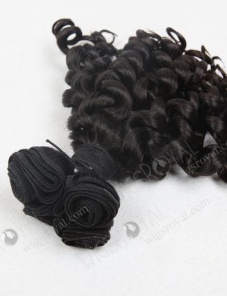 In Stock 7A Peruvian Virgin Hair 12" Double Drawn Spring Curl Natural Color Machine Weft SM-660