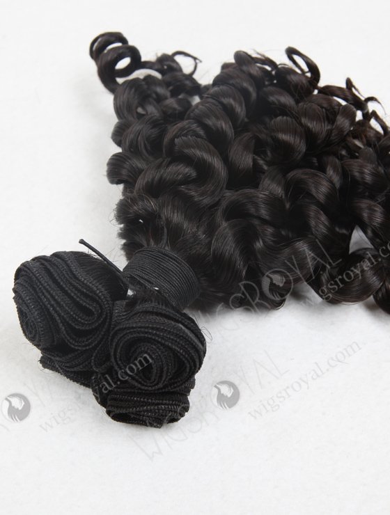 In Stock 7A Peruvian Virgin Hair 12" Double Drawn Spring Curl Natural Color Machine Weft SM-660-13236