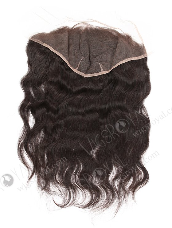 In Stock Indian Remy Hair 16" Natural Wave Natural Color Lace Frontal SKF-014-13134