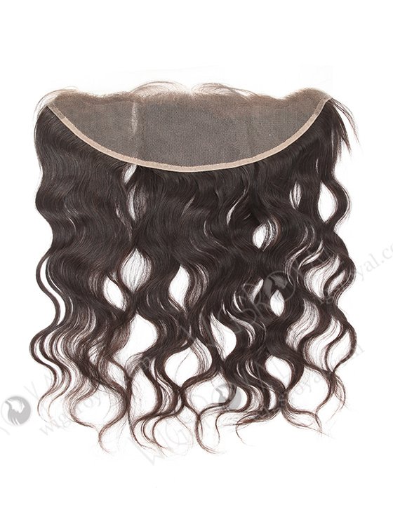In Stock Indian Virgin Hair 16" Natural Wave Natural Color Lace Frontal SKF-050-13038