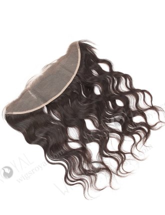In Stock Indian Virgin Hair 16" Natural Wave Natural Color Lace Frontal SKF-050