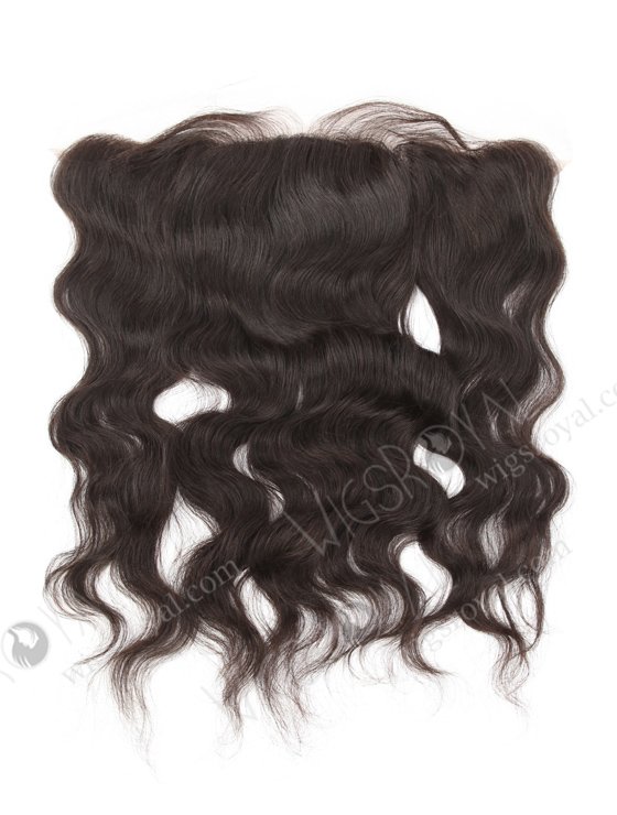 In Stock Indian Remy Hair 16" Natural Wave Natural Color Silk Top Lace Frontal SKF-065-13503