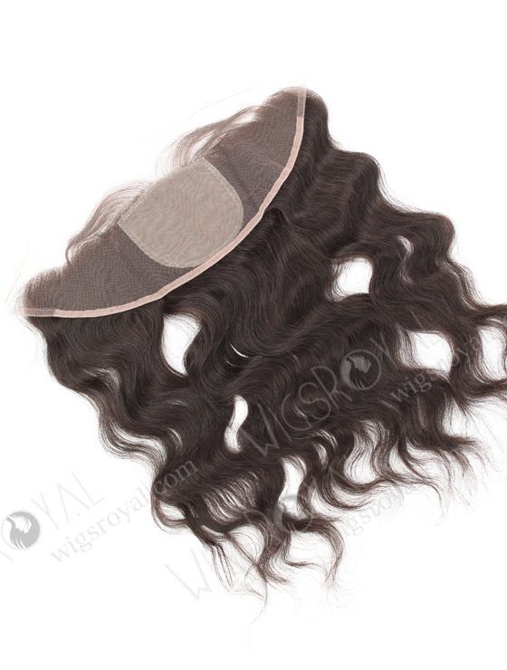 In Stock Indian Remy Hair 16" Natural Wave Natural Color Silk Top Lace Frontal SKF-065-13506