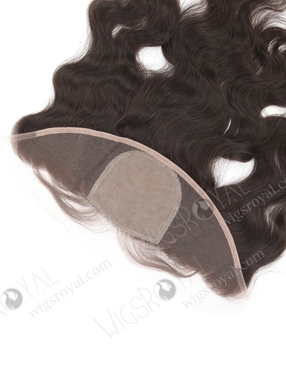 In Stock Indian Remy Hair 16" Natural Wave Natural Color Silk Top Lace Frontal SKF-065-13508