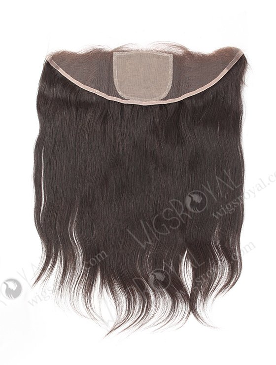 In Stock Indian Remy Hair 16" Straight Natural Color Silk Top Lace Frontal SKF-063