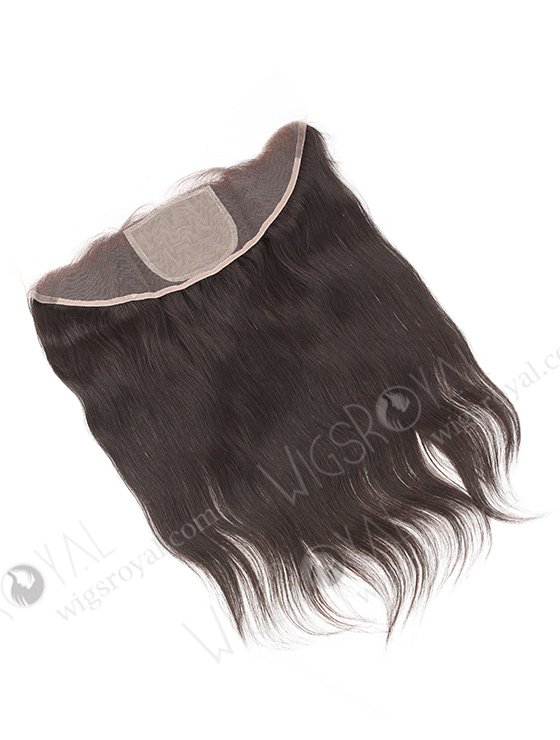 In Stock Indian Remy Hair 16" Straight Natural Color Silk Top Lace Frontal SKF-063-13492