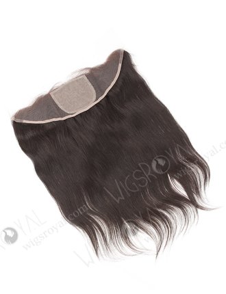 In Stock Indian Remy Hair 16" Straight Natural Color Silk Top Lace Frontal SKF-063