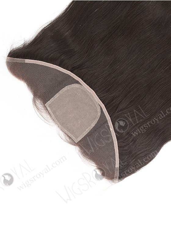 In Stock Indian Remy Hair 16" Straight Natural Color Silk Top Lace Frontal SKF-063-13493