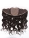 In Stock Indian Remy Hair 14" Natural Wave Natural Color Silk Top Lace Frontal SKF-064
