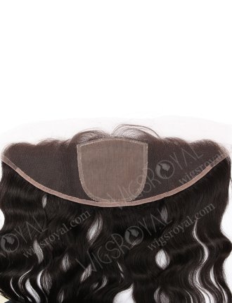 In Stock Indian Remy Hair 14" Natural Wave Natural Color Silk Top Lace Frontal SKF-064