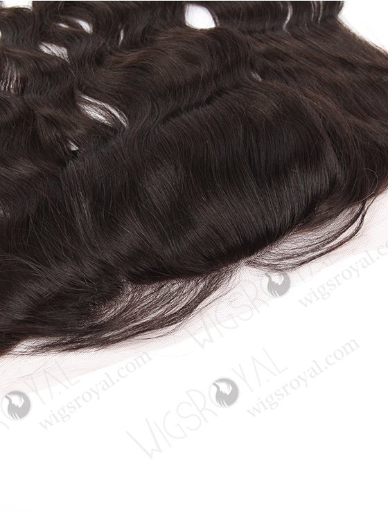 In Stock Indian Remy Hair 14" Natural Wave Natural Color Silk Top Lace Frontal SKF-064-13498