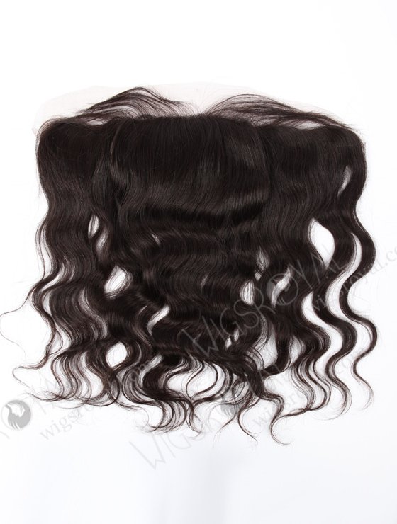 In Stock Indian Virgin Hair 14" Natural Wave Natural Color Silk Top Lace Frontal SKF-068-13524