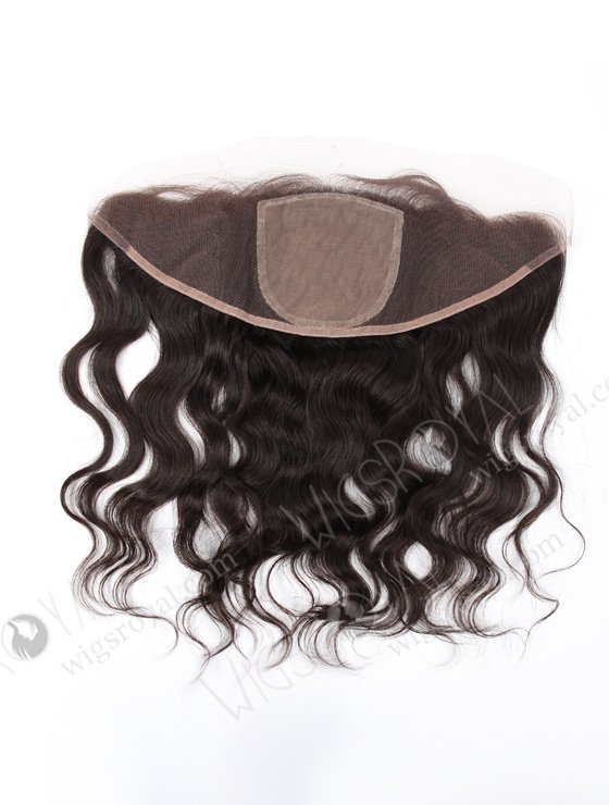 In Stock Indian Virgin Hair 14" Natural Wave Natural Color Silk Top Lace Frontal SKF-068-13523