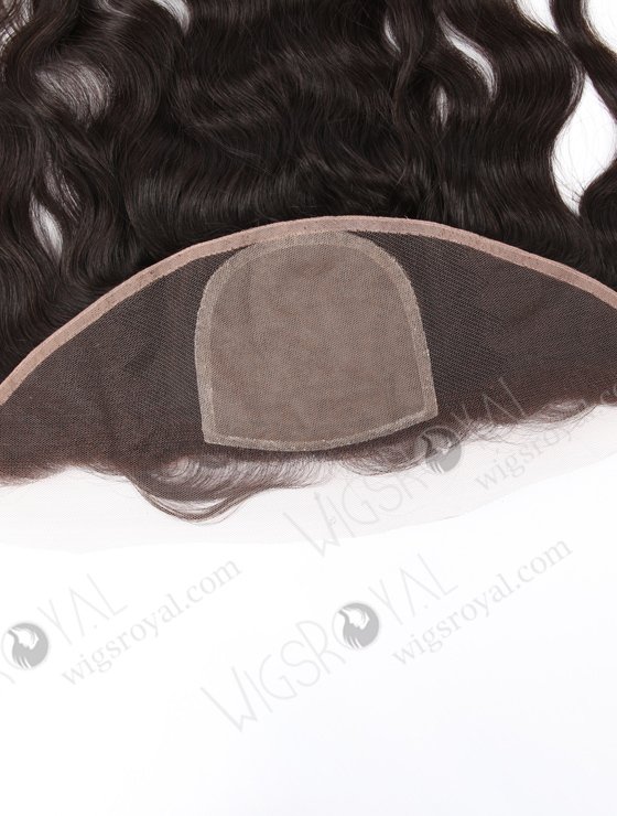 In Stock Indian Virgin Hair 14" Natural Wave Natural Color Silk Top Lace Frontal SKF-068-13525