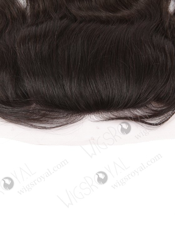 In Stock Indian Virgin Hair 14" Natural Wave Natural Color Silk Top Lace Frontal SKF-068-13526
