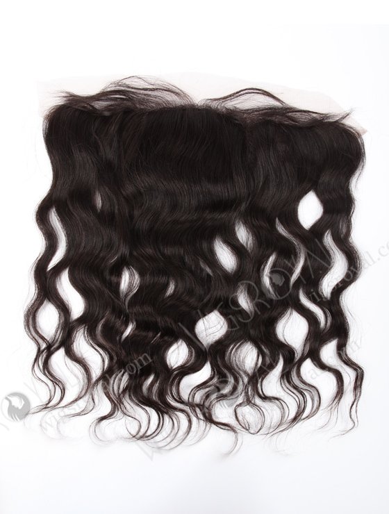 In Stock Indian Virgin Hair 16" Natural Wave Natural Color Silk Top Lace Frontal SKF-069-13530