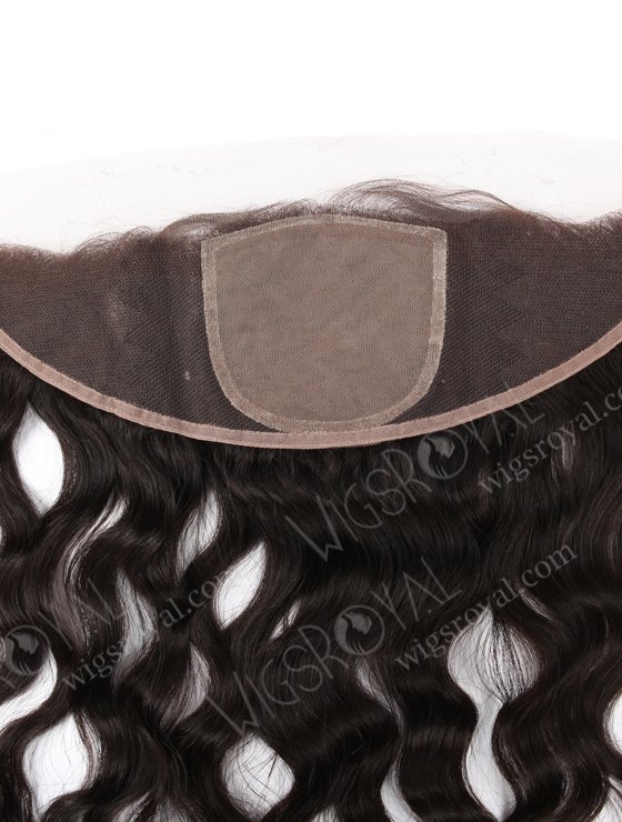 In Stock Indian Virgin Hair 16" Natural Wave Natural Color Silk Top Lace Frontal SKF-069-13532