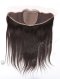 In Stock Indian Virgin Hair 16" Straight Natural Color Silk Top Lace Frontal SKF-067